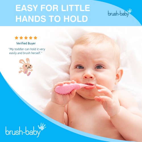 Brush-Baby Children's Applemint Toothpaste with Xylitol (0 to 3 years) + FlossBrush 0-3 years